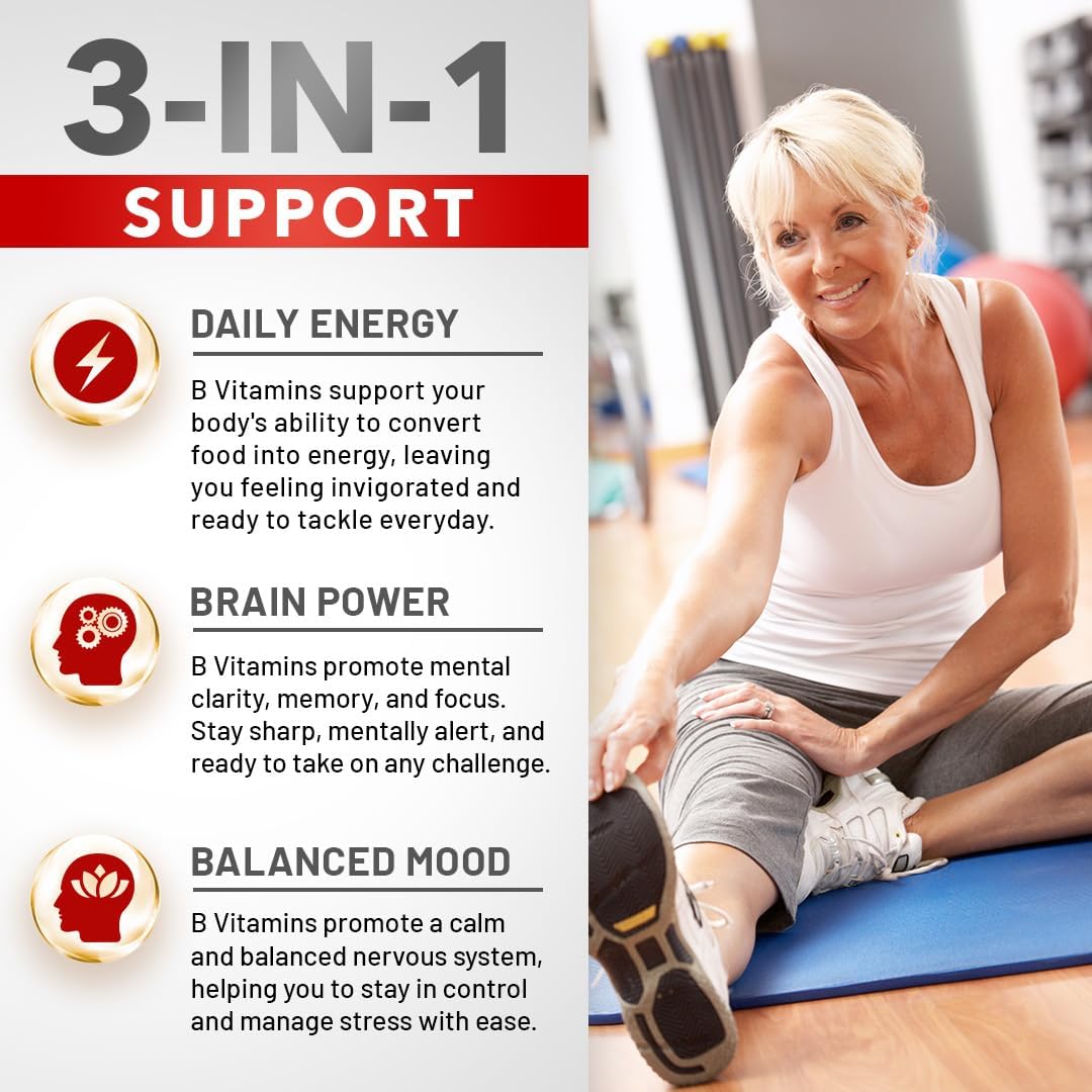 Divine Bounty Super B Complex Vitamins - All B Vitamins Including B12, B1, B2, B3, B5, B6, B7, B9, Folic Acid - Vitamin B Supplement - Support Healthy Energy Metabolism - 90 Vegetarian Capsules - Image 5
