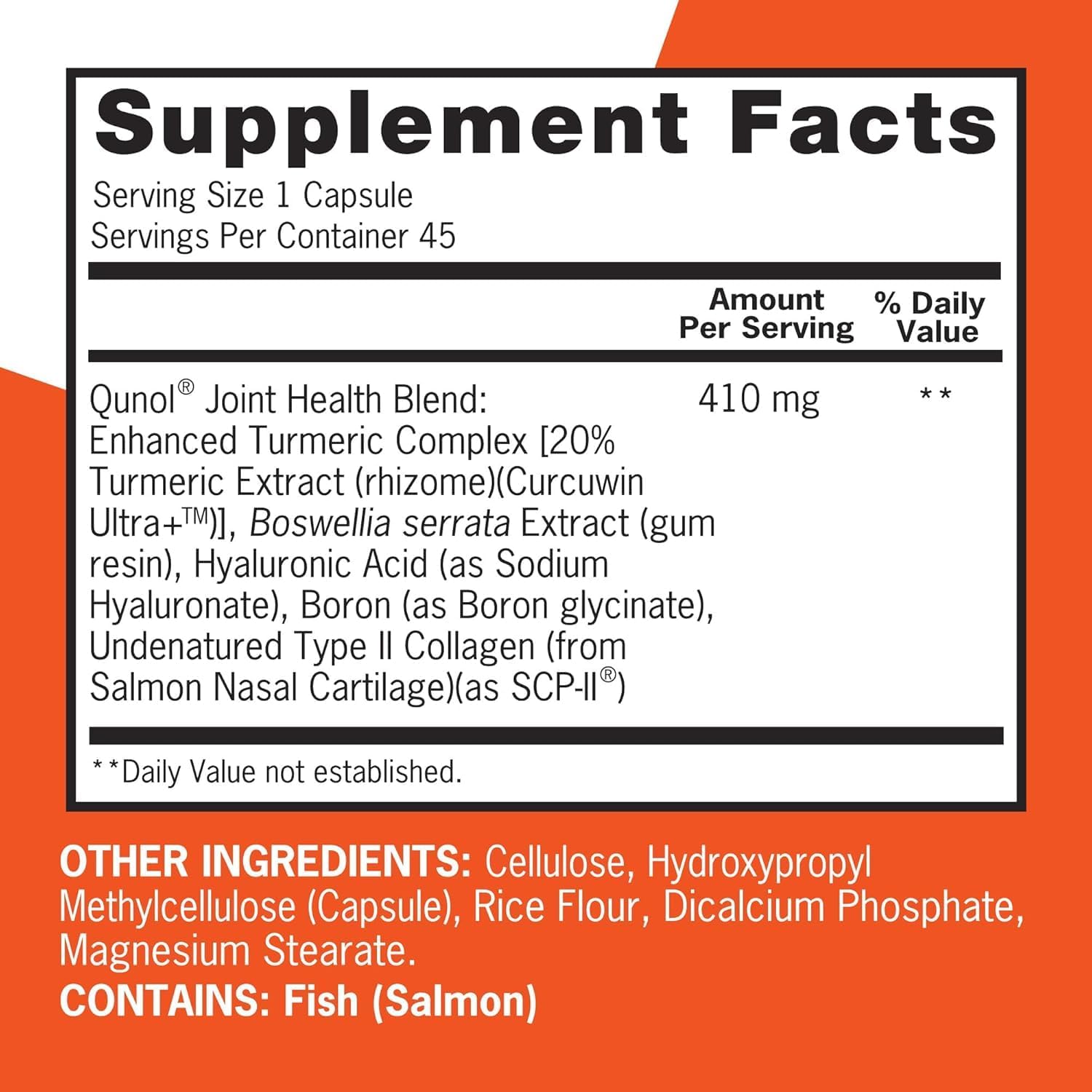 Qunol 5-in-1 Joint Support Supplement, Fast Acting, One Pill Dose, Support Healthy Inflammation Response & Discomfort Caused by Overuse of Joints, Alternative to Glucosamine Chondroitin MSM, 45 Count - Image 4