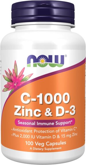 Now Supplements, C-1000 Zinc &...