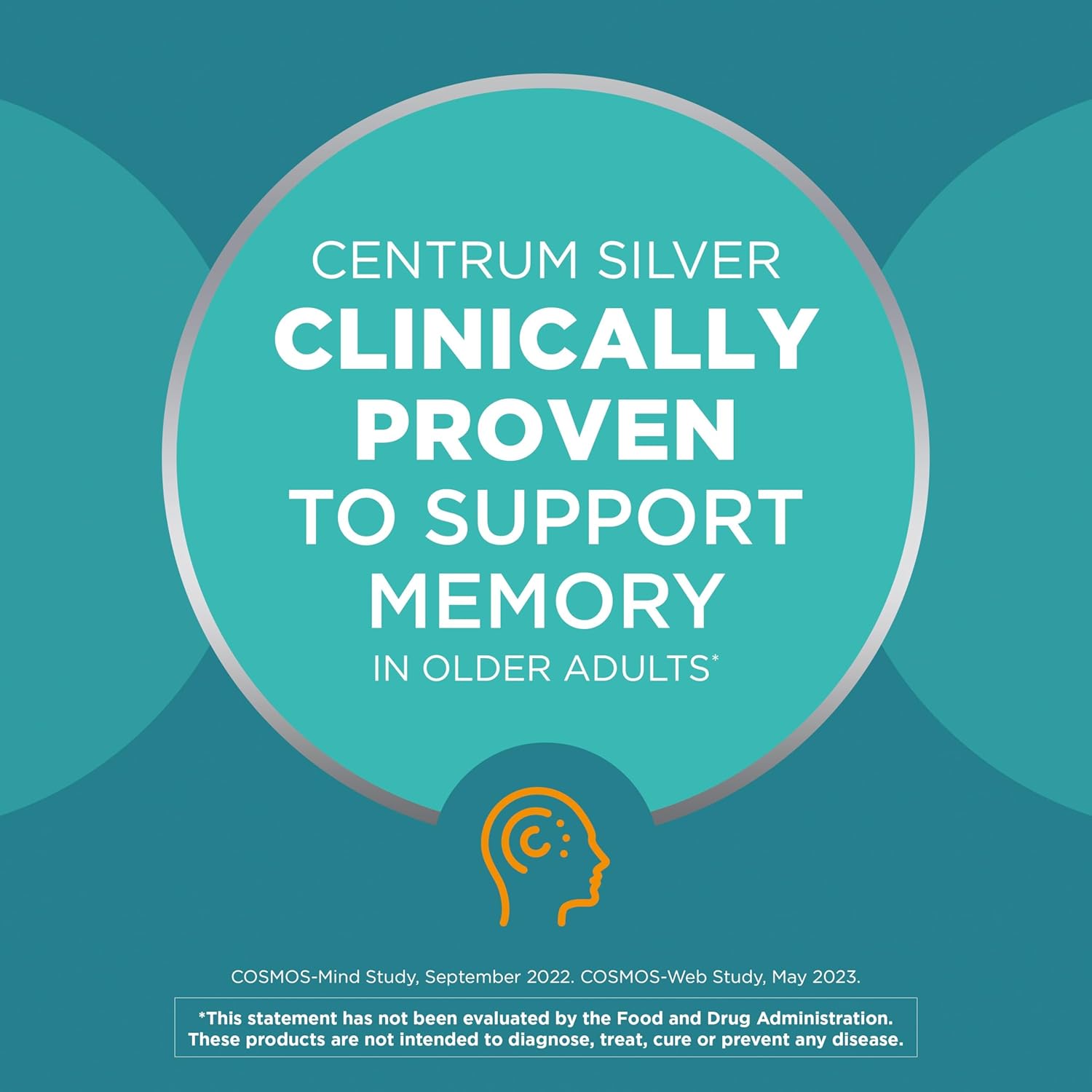 Centrum Silver Multivitamin for Men 50 Plus, Multimineral Supplement, Vitamin D3, B-Vitamins and Zinc, Gluten Free, Non-GMO Ingredients, Supports Memory and Cognition in Older Adults - 100 Ct - Image 18