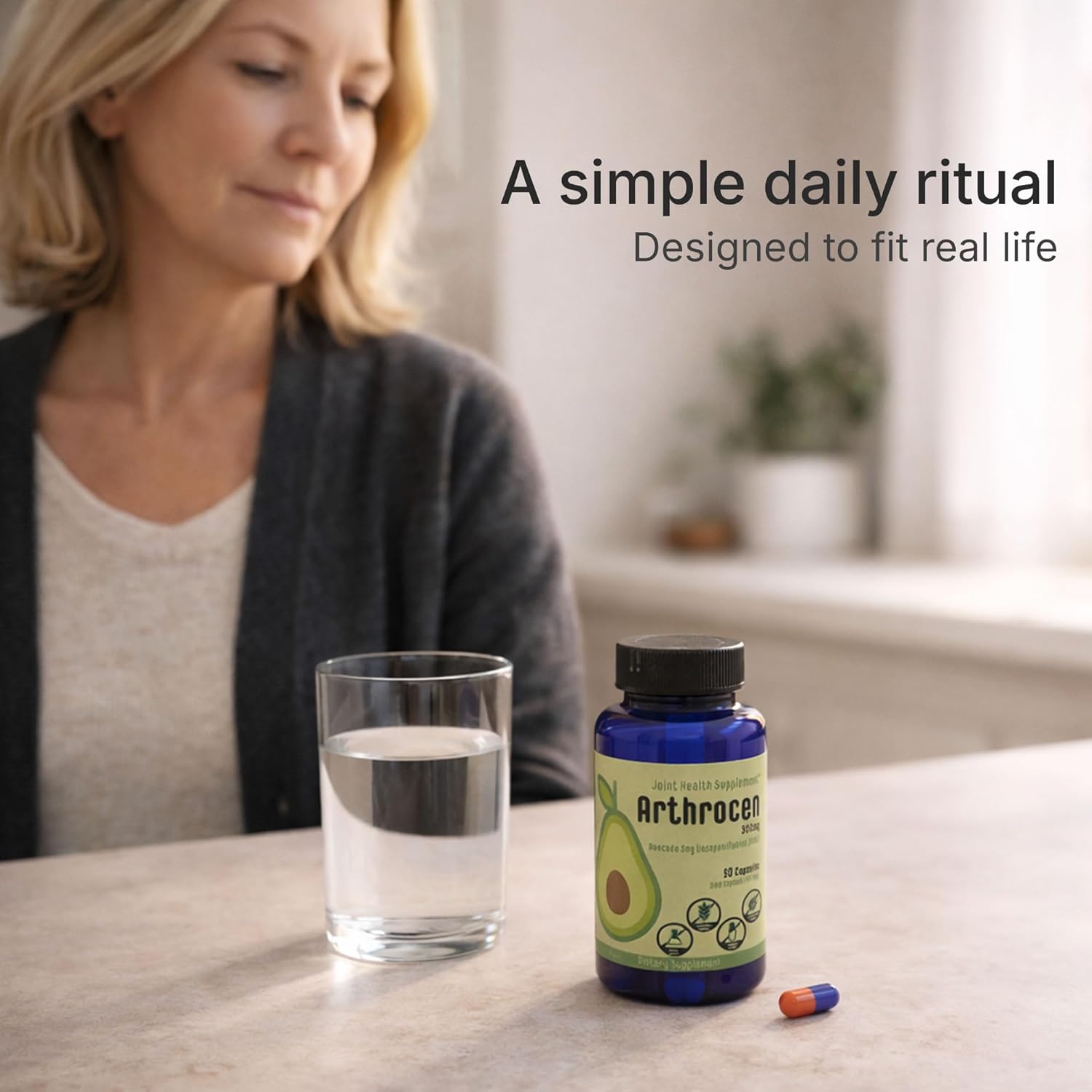 Joint Health Supplement with 300 mg ASU (Avocado Soy Unsaponifiables) – Supports Joint Mobility & Cartilage – Plant-Based Daily Joint Support – Non-GMO, Gluten & Dairy Free – 360-Day Supply - Image 4