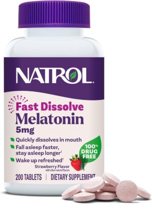 Natrol Melatonin 5mg Fast Dissolve ...