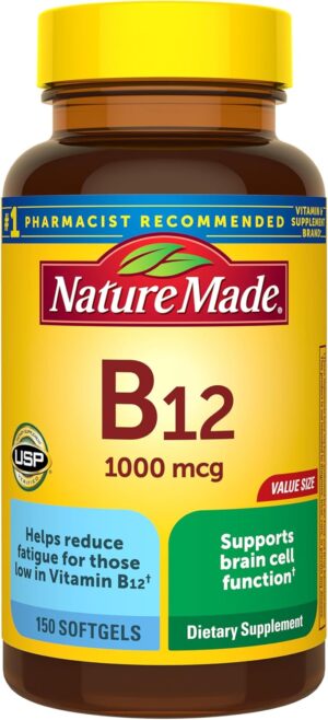 Nature Made Vitamin B12 1000 mcg, D...