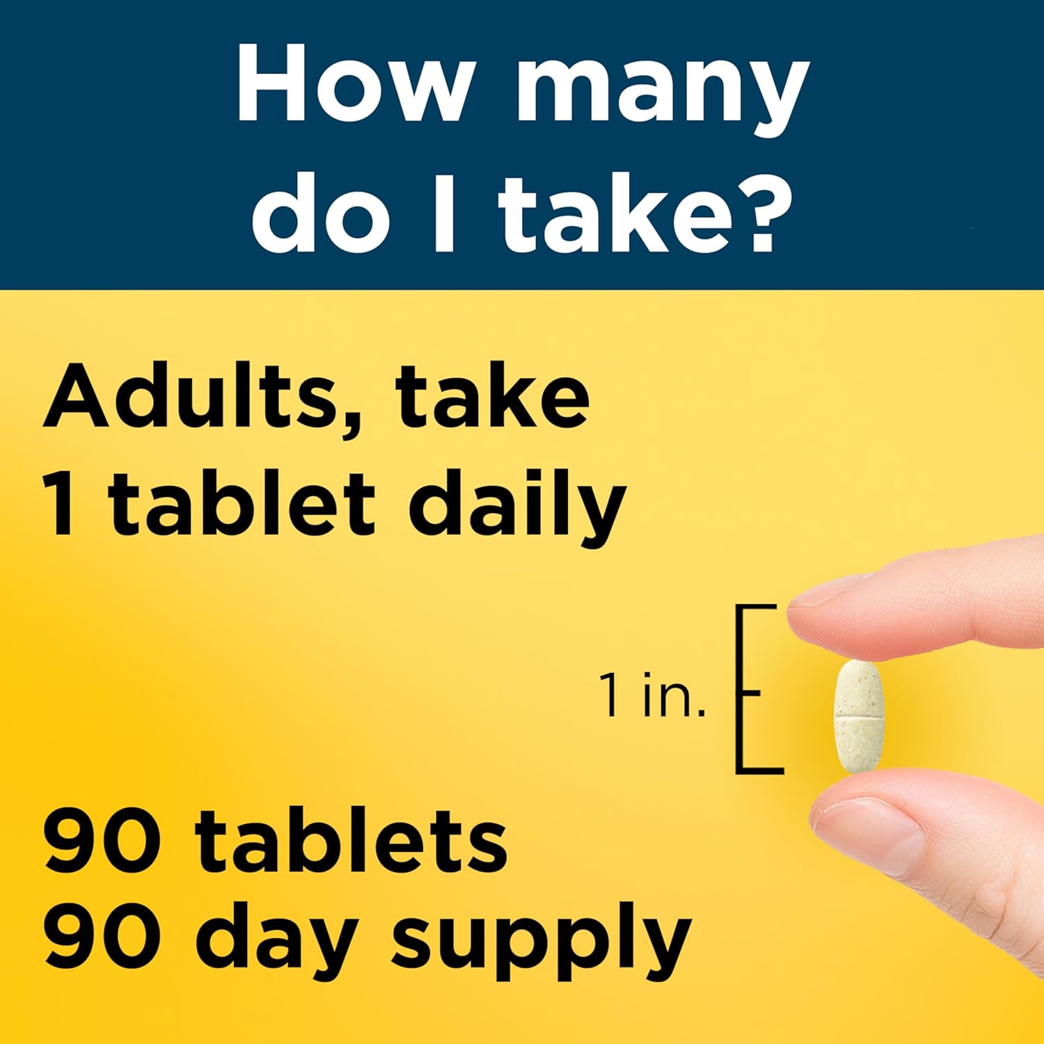 Nature Made Multivitamin for Him, Mens Multivitamins with No Iron, Daily Nutritional Support, Nature Made Multi Mens Vitamins & Minerals, 90 Tablets, 90 Day Supply - Image 4