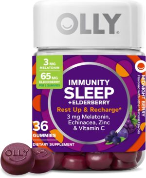 OLLY Sleep Immunity Melatonin Gummy...