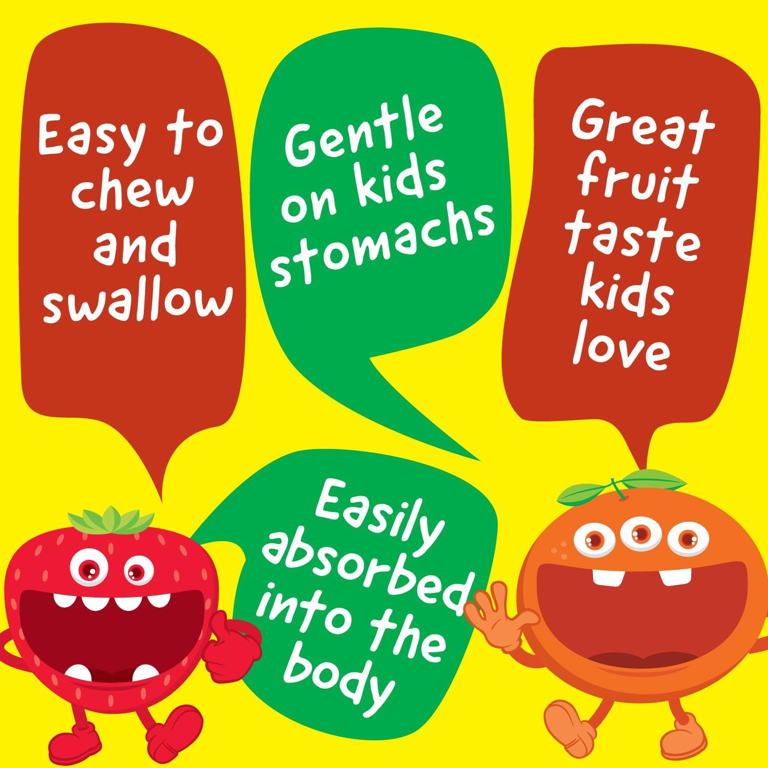 Kids Multivitamin with Iron & Minerals Chewable Tablets - Mixed Fruit Flavor - Vegetarian, GMO-Free, Nut Free - Dietary Supplement - Digestive Support for Children - 120 Chewables - Image 3