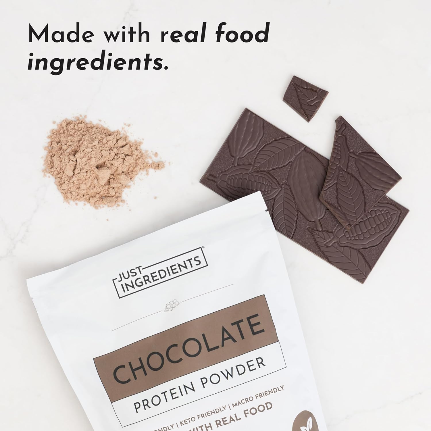 Chocolate Protein Powder – 30-Serving Blend with 100% Grass-Fed Whey & Organic Plant Proteins – Rich Cocoa Flavor – Supports Muscle Recovery, Energy & Satiety* – No Artificial Sweeteners or Fillers - Image 4
