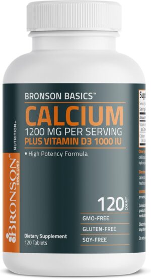 Bronson Calcium 1200mg Per Serving ...