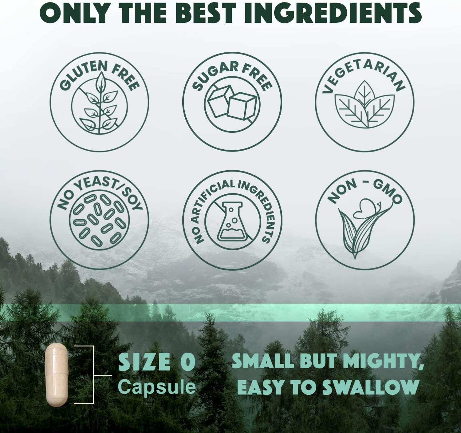 Natural Rhythm Triple Calm Magnesium Complex - 120 Capsules, Chelated Magnesium Glycinate, Taurate & Malate, High Absorption Supplement for Sleep, Stress, Muscle & Heart Support, Non-GMO, Vegan - Image 3