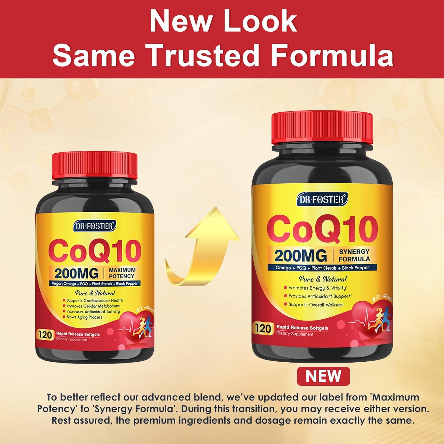CoQ10 200mg Softgels with Vitamin E & Omega 3-6 -9 & PQQ - High Absorption Coenzyme Q10 with Bioperine | Maximum Antioxidant | Heart Supports & Cellular Energy Production Supplement | 120 Servings - Image 9