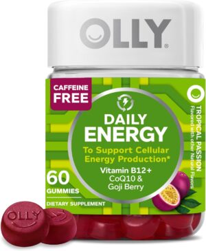 OLLY Daily Energy Gummy, Caffeine F...