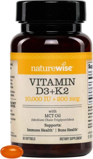 NatureWise Vegan Vitamin D3 + K2 in...