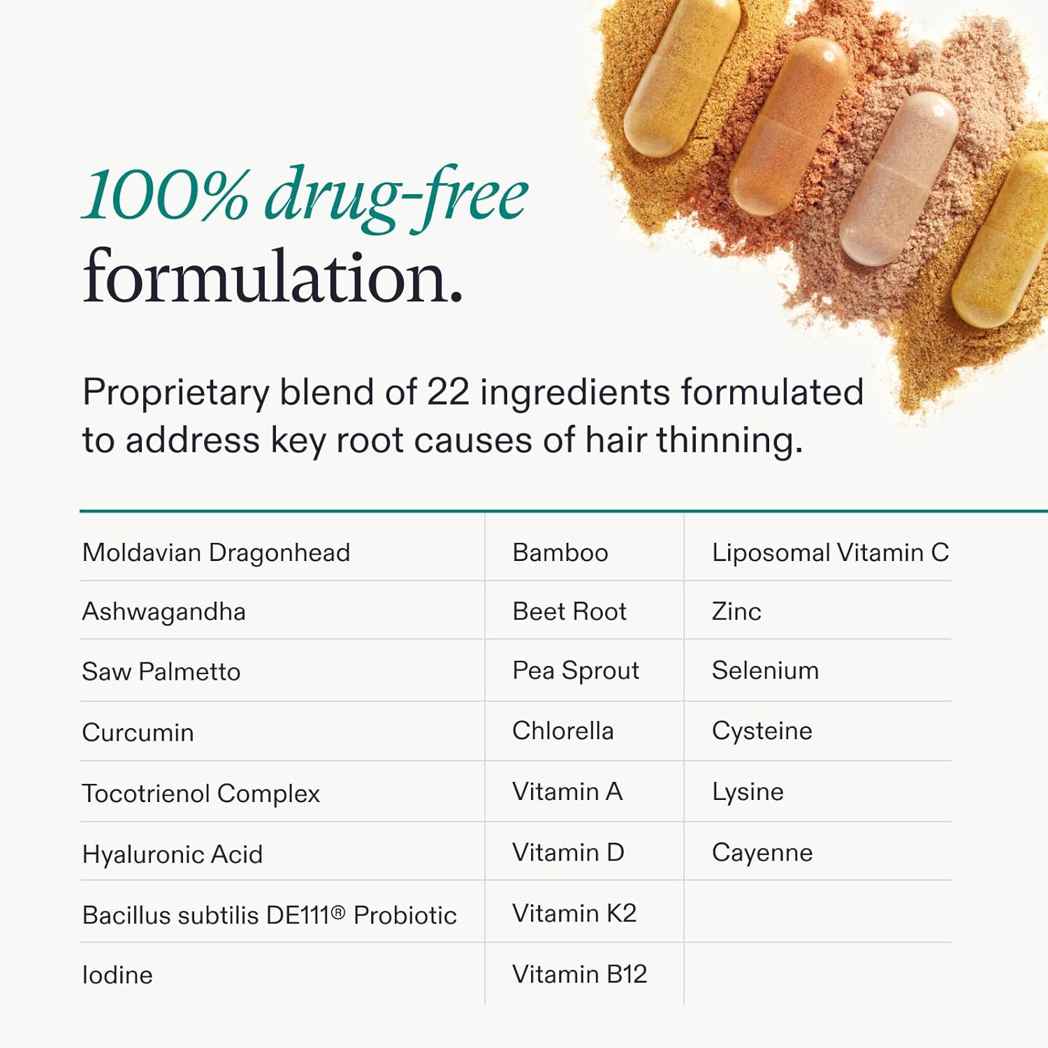 Nutrafol Women's Hair Growth Supplements, for Women 18-44 Years Old, Clinically Tested for Visibly Thicker, Stronger Hair, 100% Vegan Ingredients, Dermatologist Recommended - 1 Month Supply - Image 5