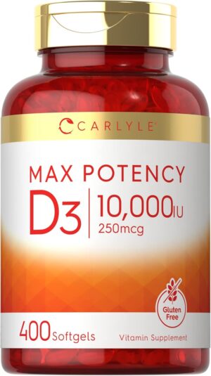 Carlyle Vitamin D 10000 IU 400 Soft...