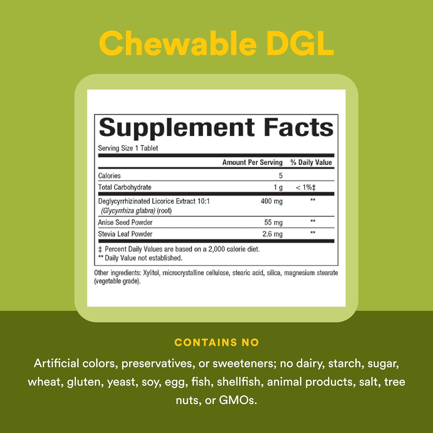 Natural Factors DGL Chewable - Digestive Support Supplement with Licorice Root Extract - Chewable Tablets Support Stomach Lining & Health - Non-GMO & Gluten-Free - 180 Chewable Tablets (180 Servings) - Image 4