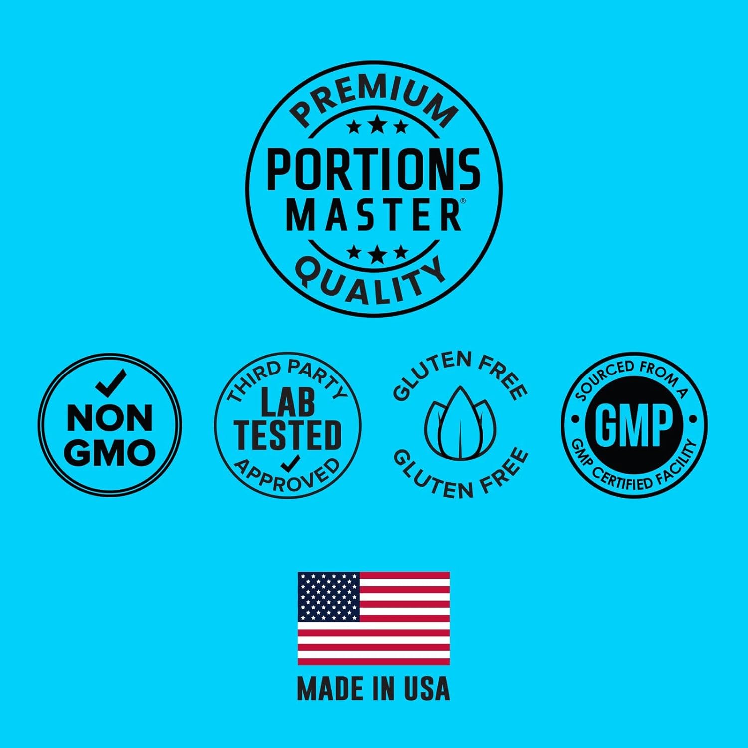 Portions Master Probiotics 5.75 Billion CFU, Daily Probiotic and Organic Prebiotic Supplement for Gut Health, Digestive Support and Immune Balance, Non-GMO, Gluten-Free, Dairy-Free (60 Capsules) - Image 3