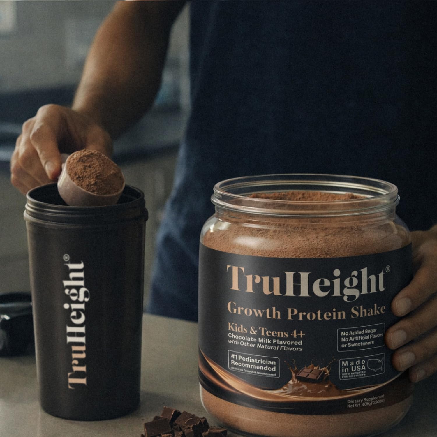 TruHeight Growth Protein Shake (Chocolate Milk Flavor, Whey) Tall Nutrition for Natural Growth & Development - Protein Powder for Kids & Teens, Weight Gain Drinks - Picky Eater Vitamin, Taller Ages 4+ - Image 5