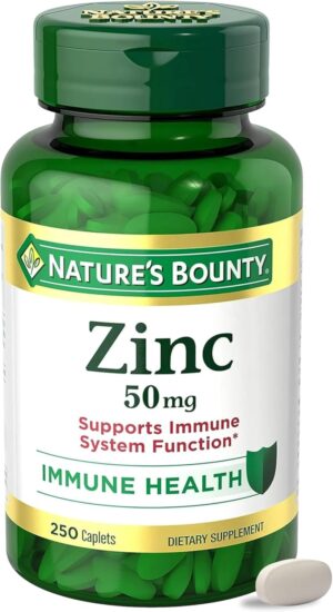 Nature’s Bounty Zinc 50mg, Immune...