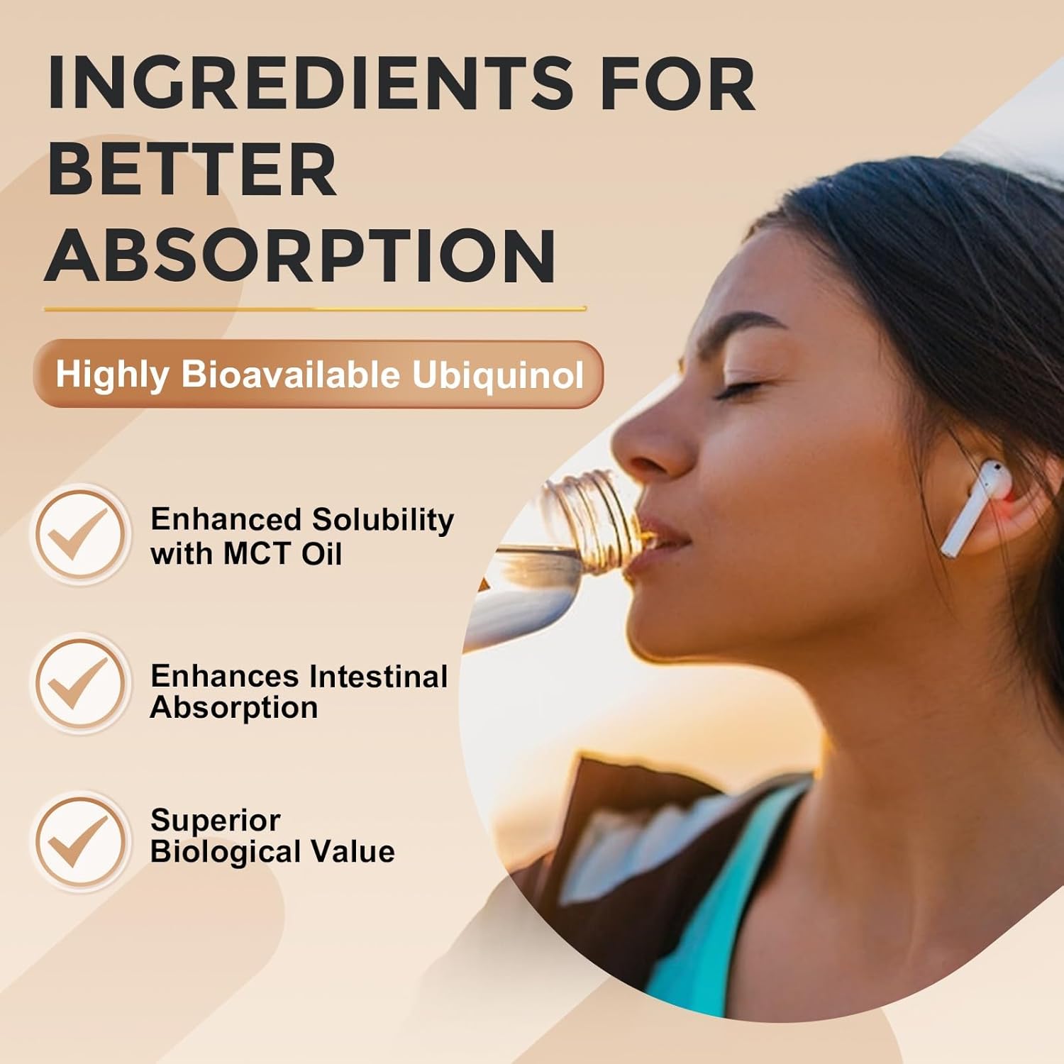 ZEBORA Ubiquinol CoQ10 200mg Softgels, 4-in-1 Powerful Antioxidant for Heart and Vascular Health, Essential for Energy Production, Max Absorption Active Form of CoQ10, 120 Softgels - Image 6
