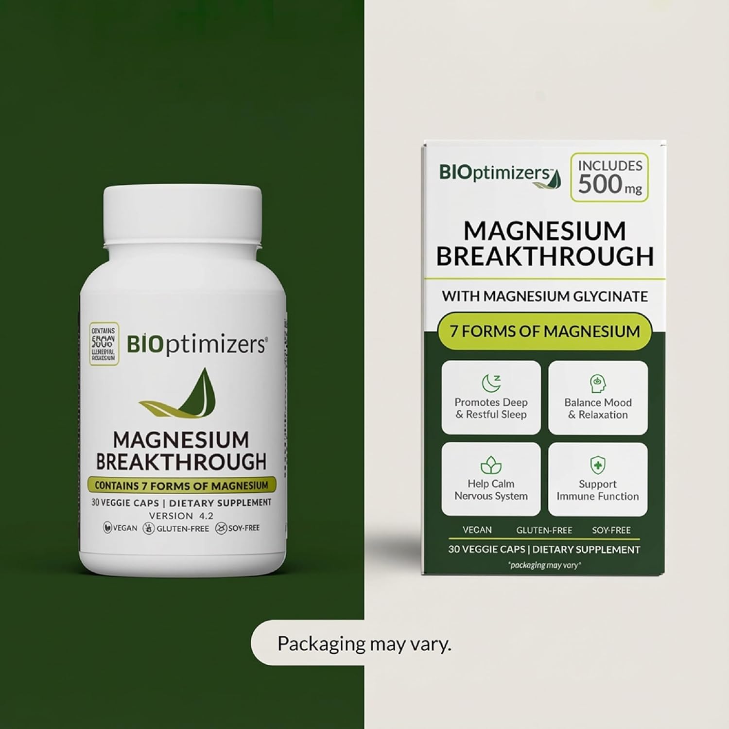 BIOptimizers Magnesium Breakthrough Supplement with 500mg - 7 Forms of Magnesium: Glycinate, Malate, Citrate, and More - Natural Support for Sleep and Cognitive Function -30 Capsules- Calming Vitamins - Image 10