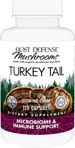 Host Defense Turkey Tail Capsules &...