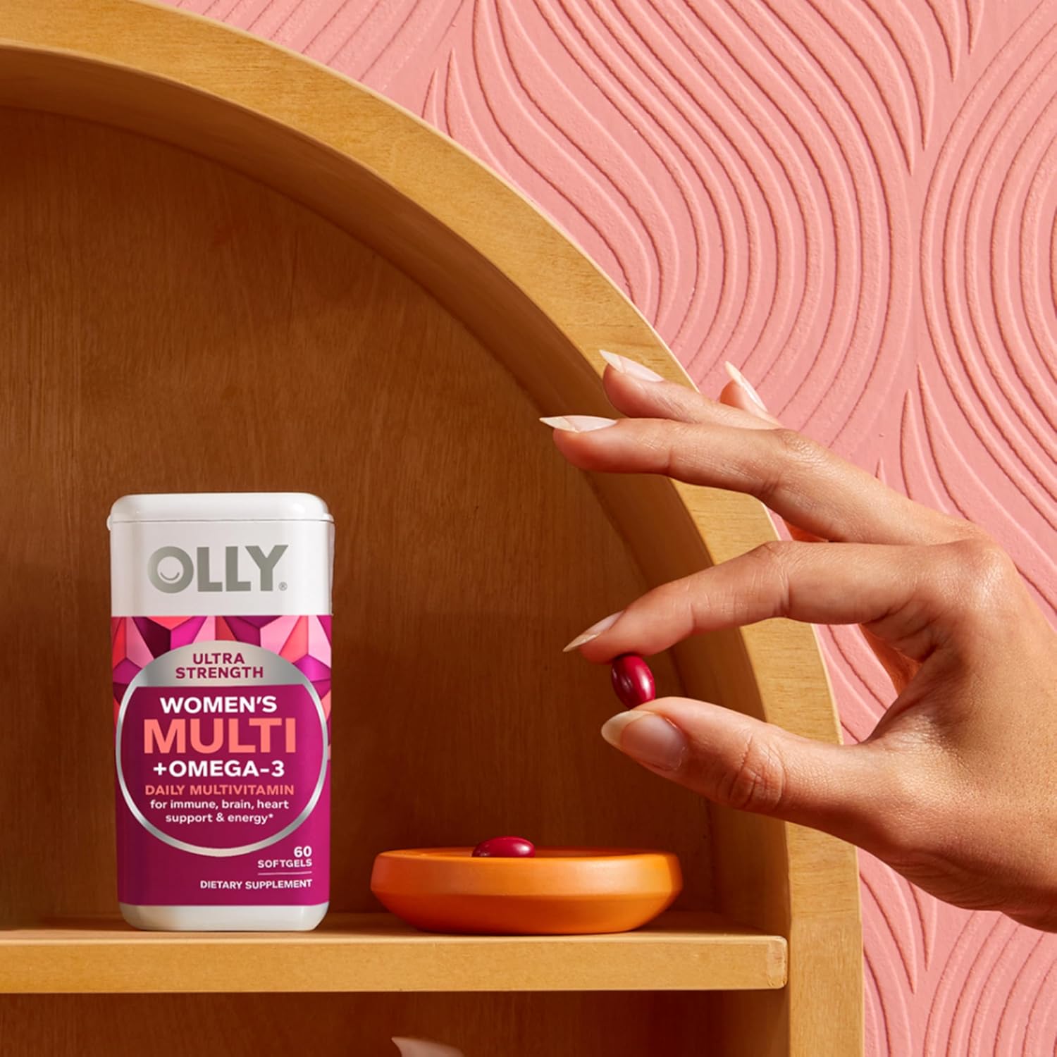 OLLY Ultra Strength Women's Multi Softgels, Overall Health and Immune Support, Omega-3s, Iron, Vitamins A, D, C, E, B12, Daily Multivitamin, 30 Day Supply - 60 Count - Image 10