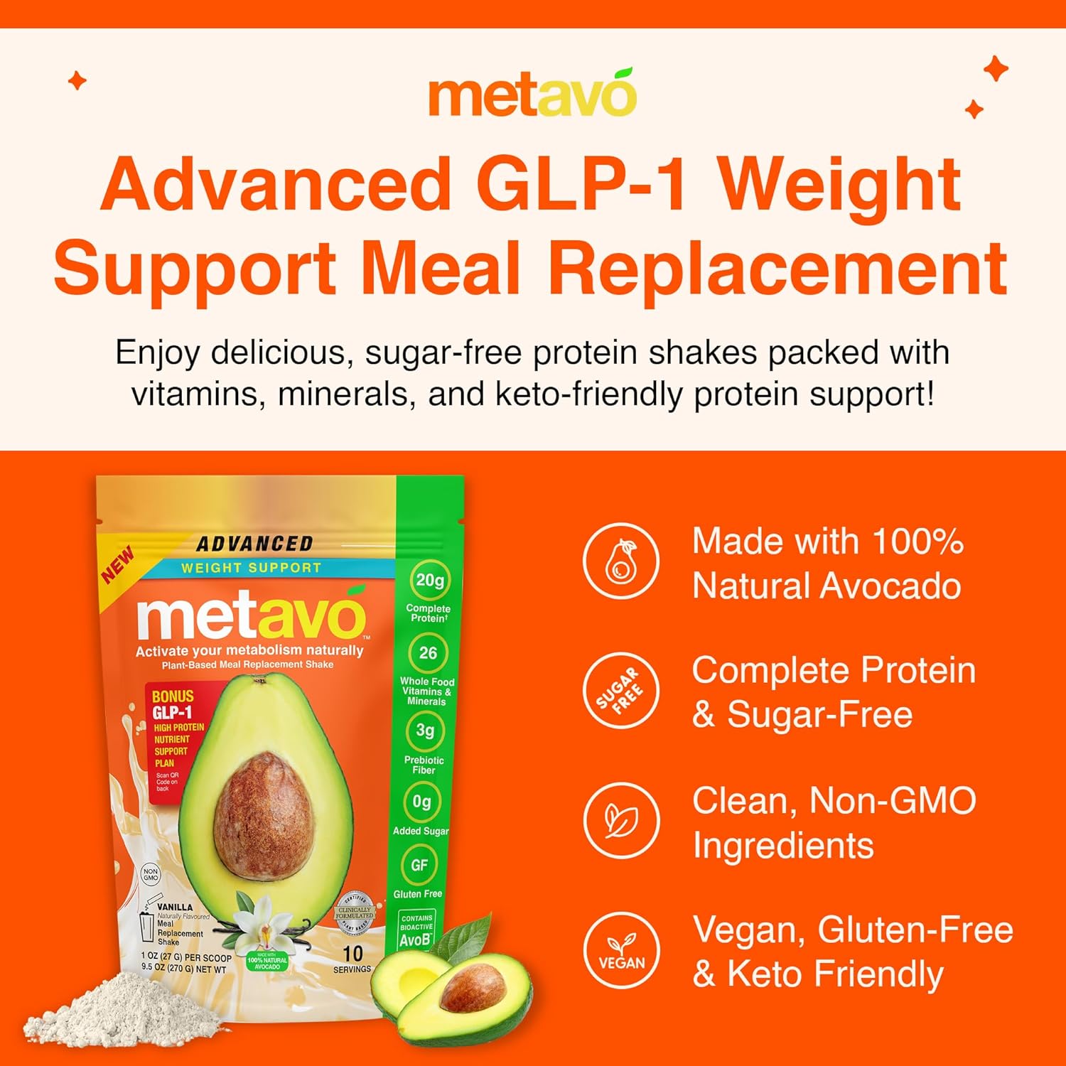 Metavo Advanced Weight Support Meal Replacement Vanilla - Image 4