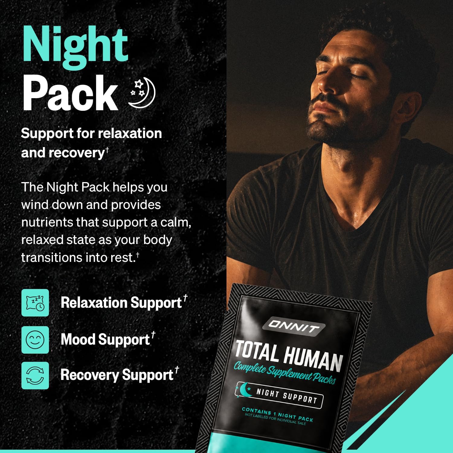 ONNIT Total Human Adult Multivitamin Comprehensive Capsule Packs with Day and Night Support, Daily Vitamin Packs for Men and Women, Dietary Supplement Capsules, 30-Day Supply, 60 Packs - Image 7