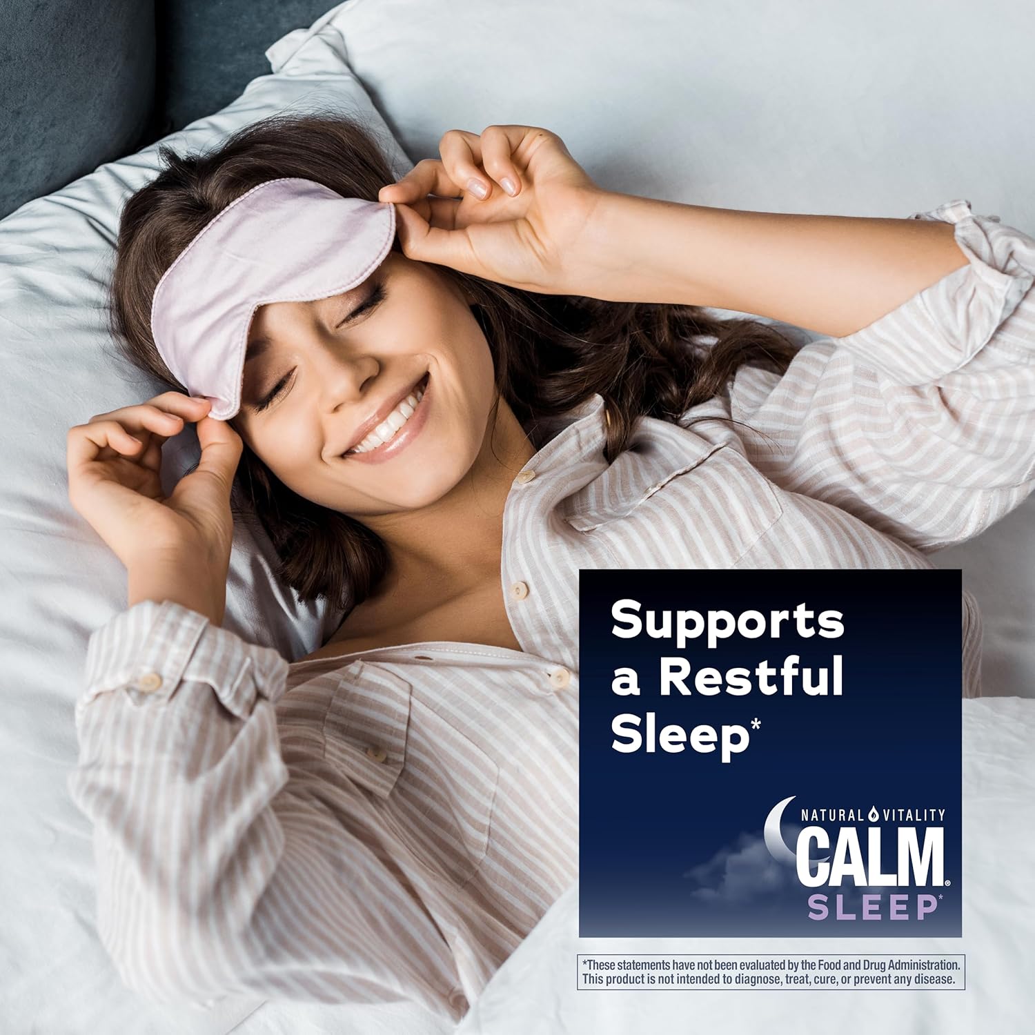 Natural Vitality SLEEP Gummies, Magnesium Supplement With Melatonin and L-Theanine, Vegan, Gluten Free, Helps the Body Ease Into Sleep, Blueberry Pomegranate 120 Count - Image 5