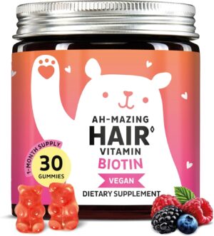 Biotin Gummies for Hair, Skin &...