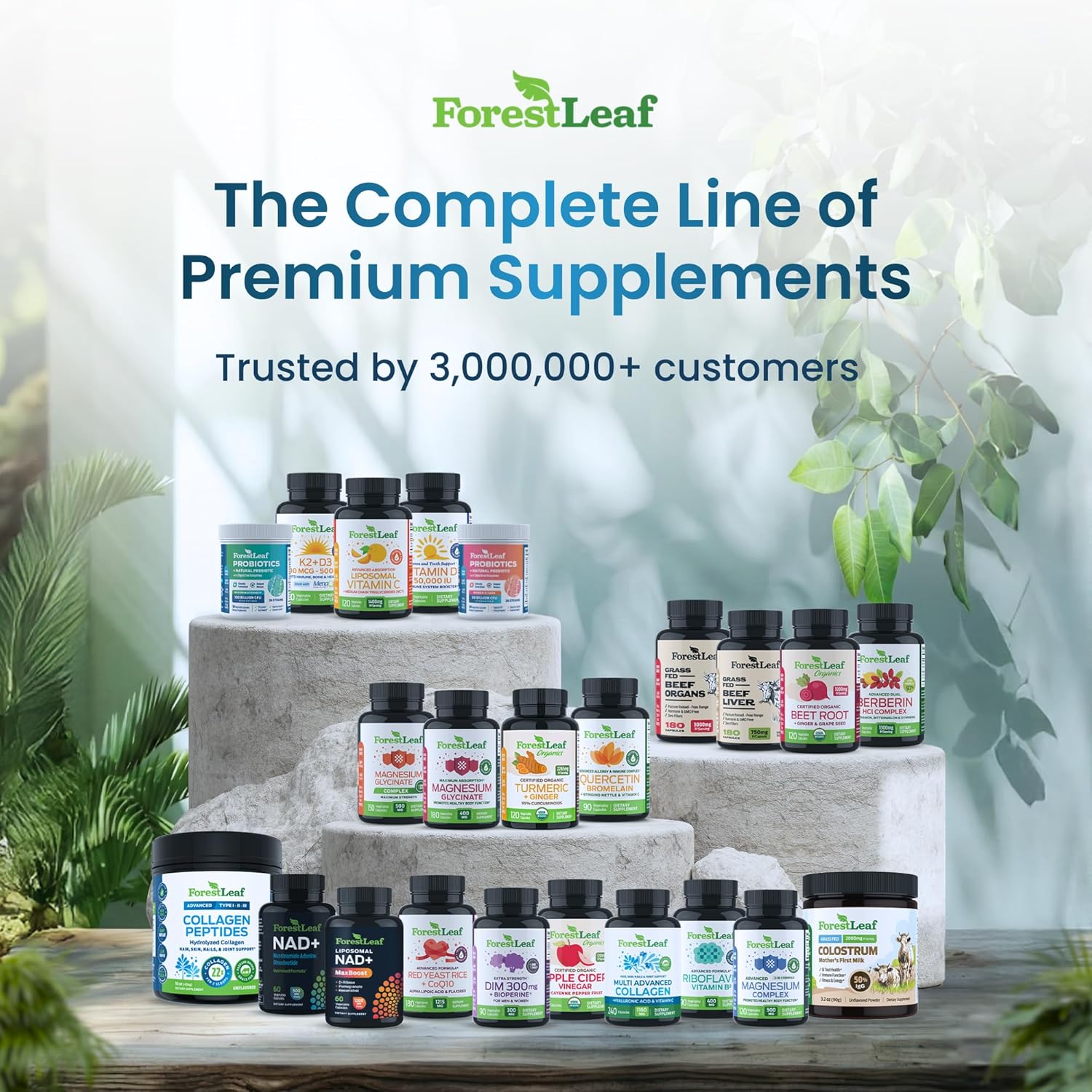 ForestLeaf Collagen Peptides Powder Unflavored - Hydrolyzed Grass Fed Keto Collagen Protein Powder Type 1, 2 & 3 - Vital Hair, Skin, Nails, Joints, Recovery, 11g Per Serving - Image 7