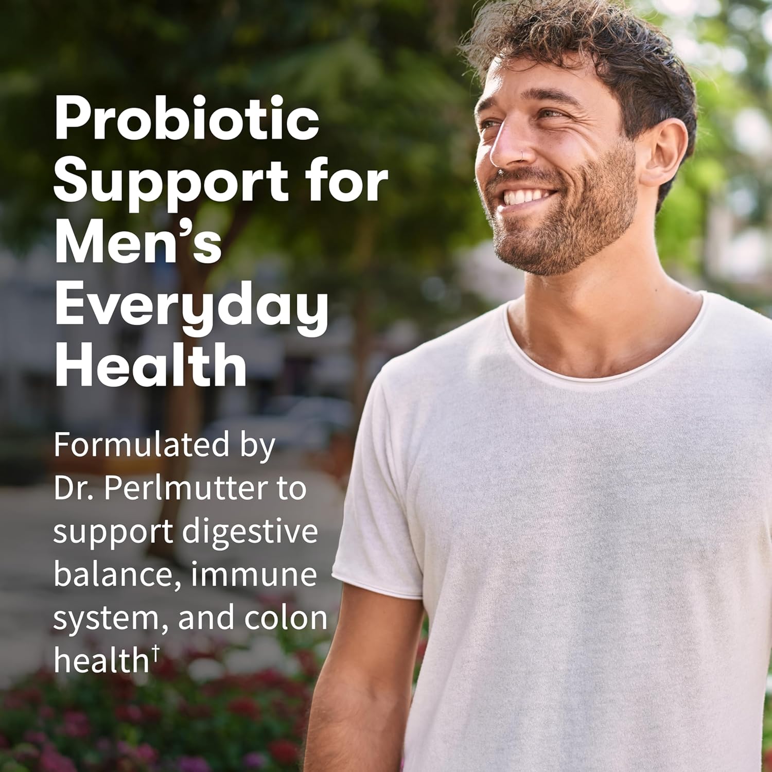 Garden of Life Probiotics for Men, Dr Formulated 50 Billion CFU 15 Probiotics for Digestive Health + Organic Prebiotic Fiber, Colon & Immune Support, Daily Gas Relief, Shelf Stable, 30 Capsules - Image 2