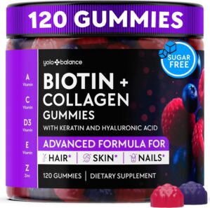 Biotin Gummies 10000mcg for Hair Gr...