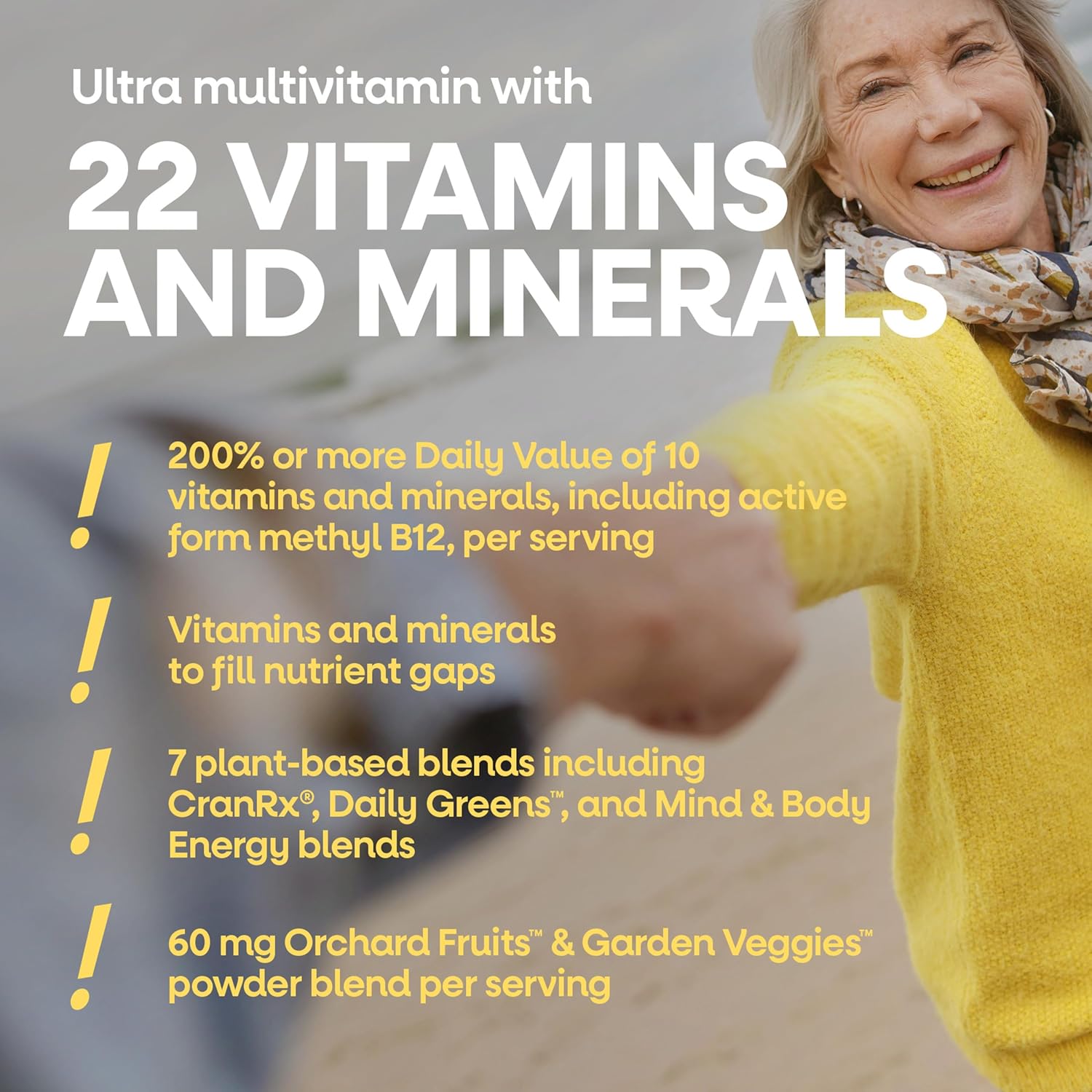 Nature's Way Alive! Ultra Potency Multivitamin for Women 50 Plus, Complete High Potency Formula with Vitamin D3, C, E, Methylated B12, Supports, Heart, Brain, and Bone Health*, 60 Tablets - Image 4