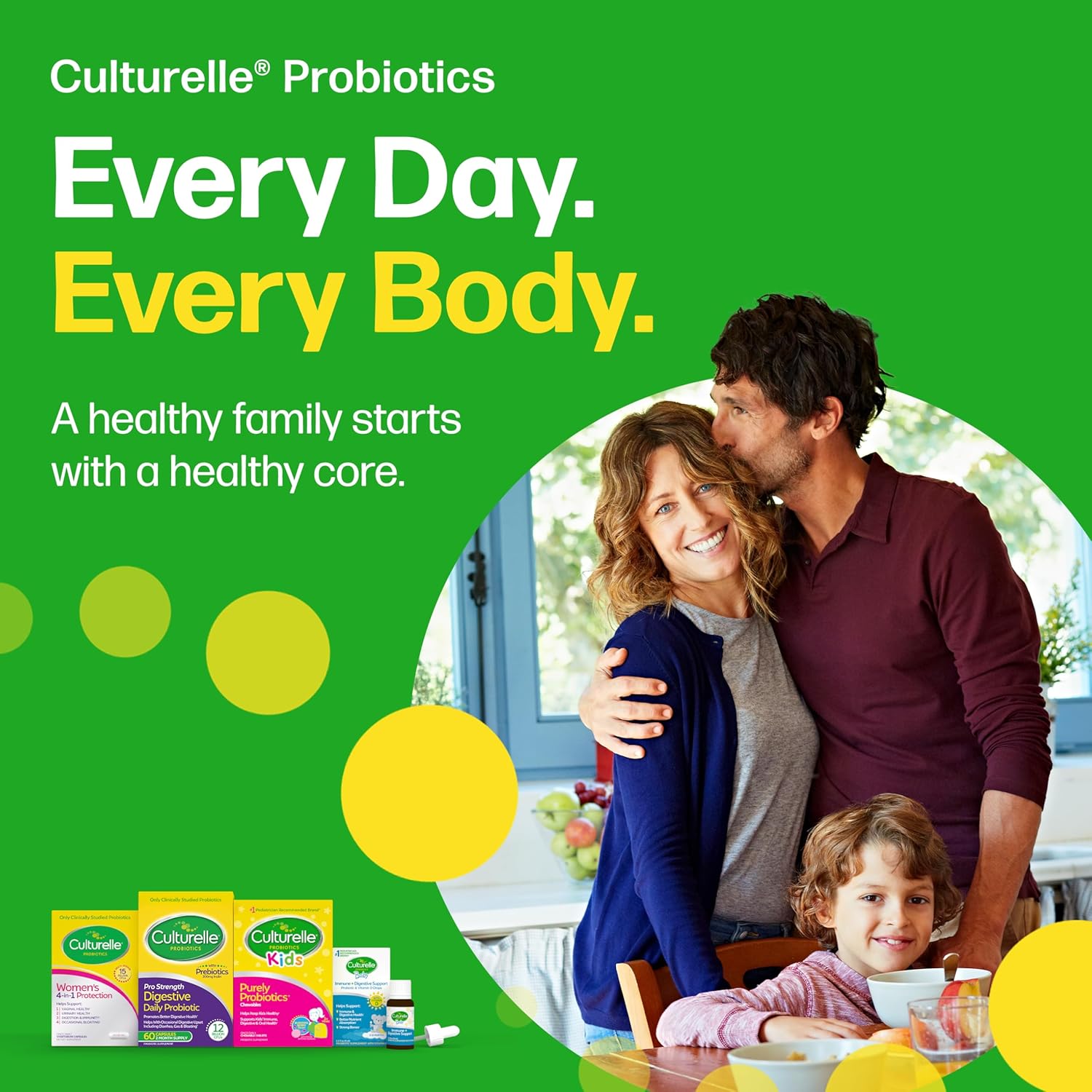 Culturelle Health & Wellness Daily Probiotic Supplement For Men & Women, Helps Support Your Immune System, Occasional Diarrhea, Gas & Bloating, 15 Billion CFUs, Non-GMO, 30 Count - Image 5
