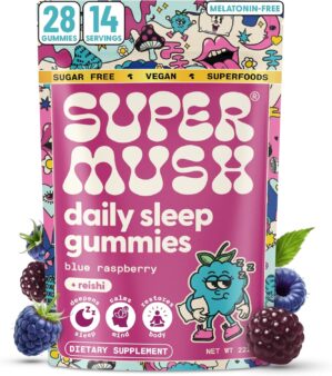 SuperMush Daily Sleep Gummies for A...