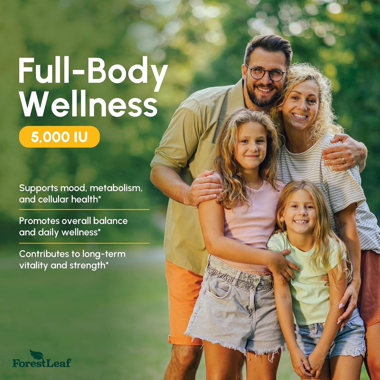 ForestLeaf Vitamin D3 5000 IU | VIT D - VIT D3 Vitamin D Supplements for Women and Men | Bone Health, Teeth and Immune Support | Easy to Swallow Pills | One Capsule Daily, 6-Month Supply, 180 Count - Image 6