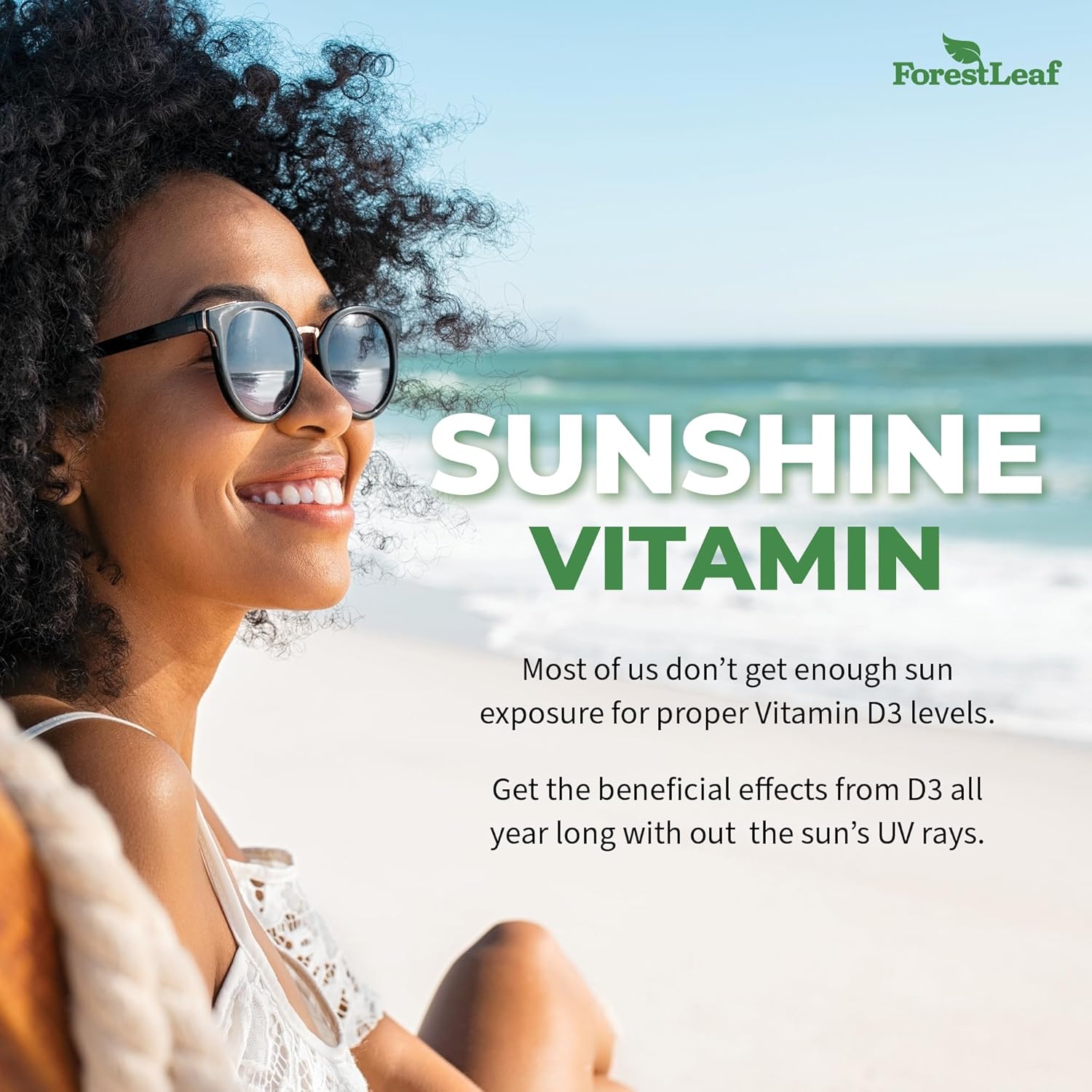 ForestLeaf Vitamin D3 50,000 IU | VIT D - Kosher VIT D3 Vitamin D Supplement for Women and Men | Bone Health, Teeth, Immune Support | Weekly Dose, 2-Year Supply, 120 Caps - Image 8