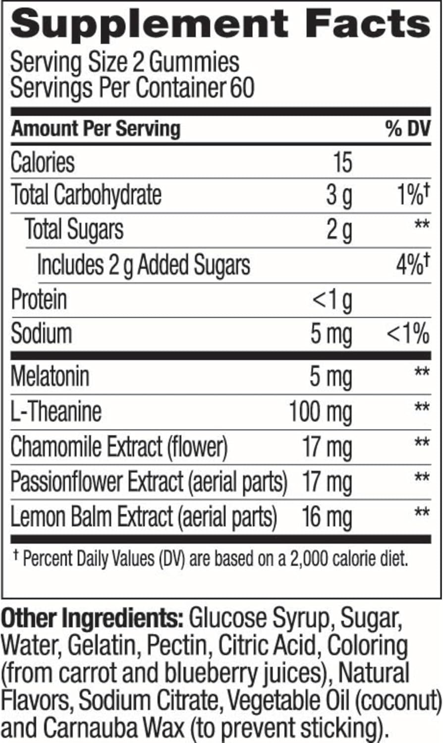 OLLY Extra Strength Sleep Gummy, Occasional Sleep Support Supplement*, 5 mg Melatonin, L-Theanine, BlackBerry Zen Flavor, 60 Day Supply - 120 Count (Packaging May Vary) - Image 10