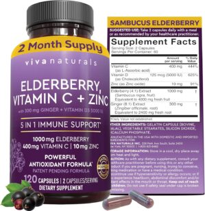 Viva Naturals Elderberry with Vitam...