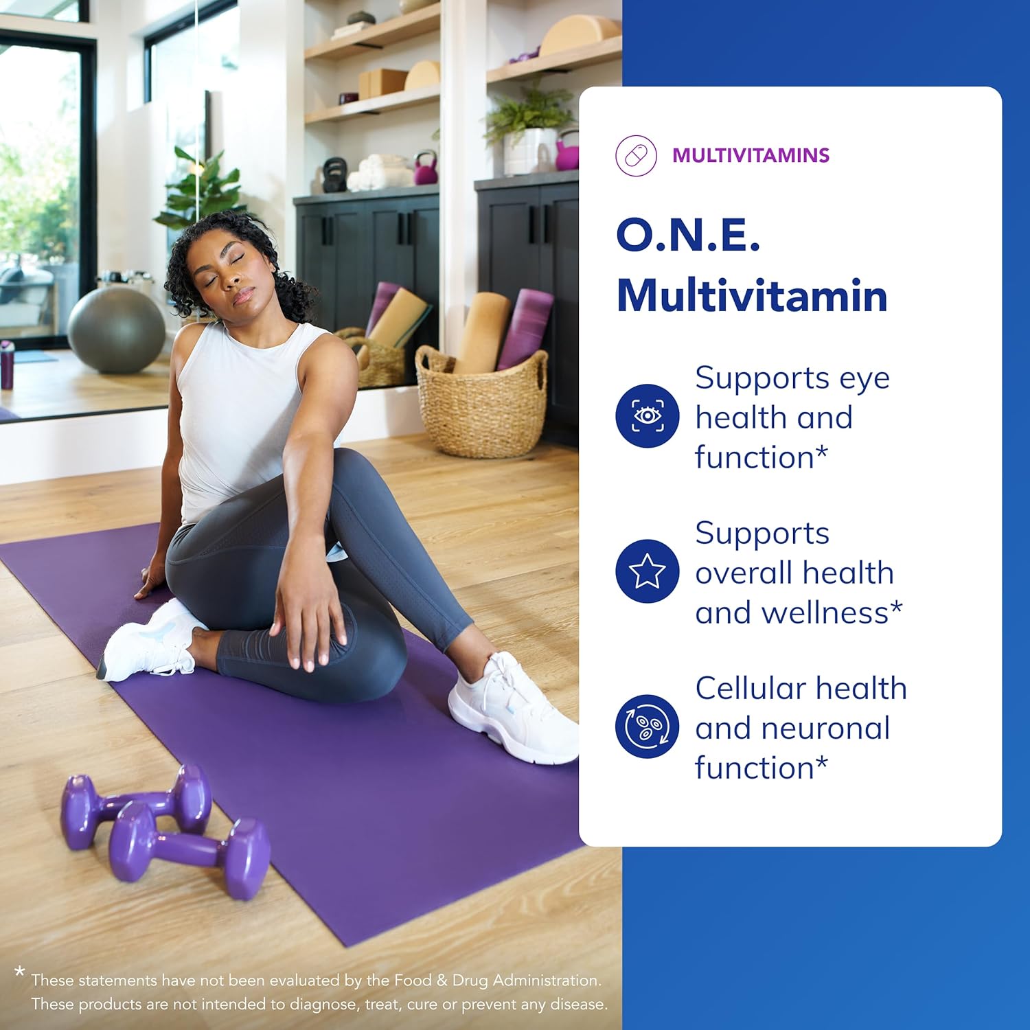 Pure Encapsulations O.N.E. Multivitamin - Once Daily Multivitamin with Antioxidant Complex Metafolin, CoQ10, and Lutein to Support Vision, Cognitive Function, and Cellular Health* - 60 Capsules - Image 3