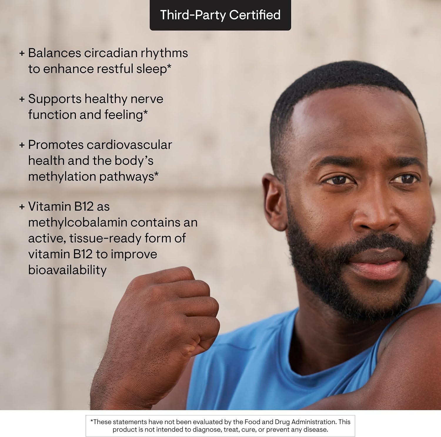 THORNE - Vitamin B12 - as Methylcobalamin - Supports Heart & Nerve Health, Blood Cell Function, Restful Sleep & Methylation* - Third-Party Certified - Gluten, Dairy & Soy-Free - 60 Capsules - Image 5