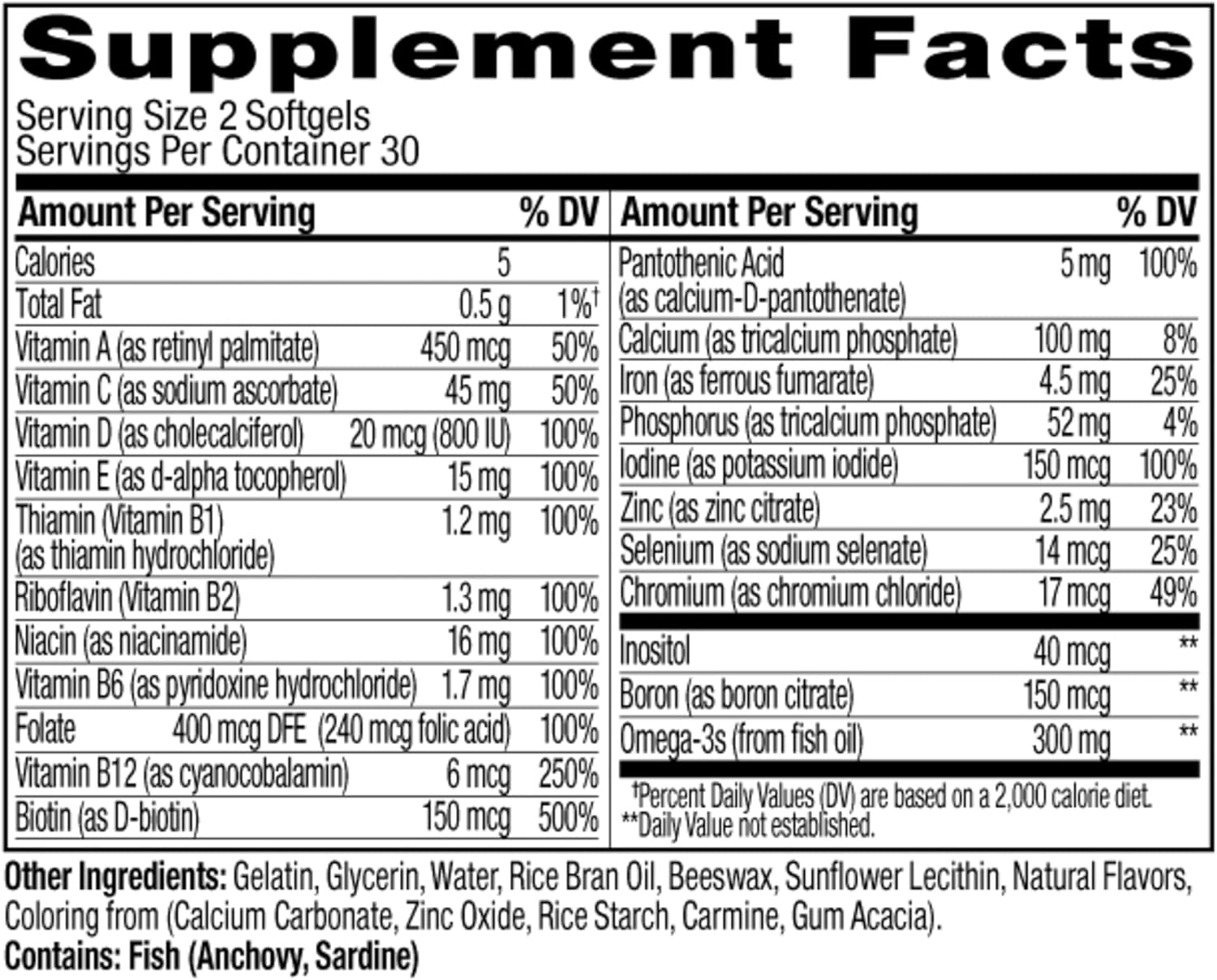 OLLY Ultra Strength Women's Multi Softgels, Overall Health and Immune Support, Omega-3s, Iron, Vitamins A, D, C, E, B12, Daily Multivitamin, 30 Day Supply - 60 Count - Image 9