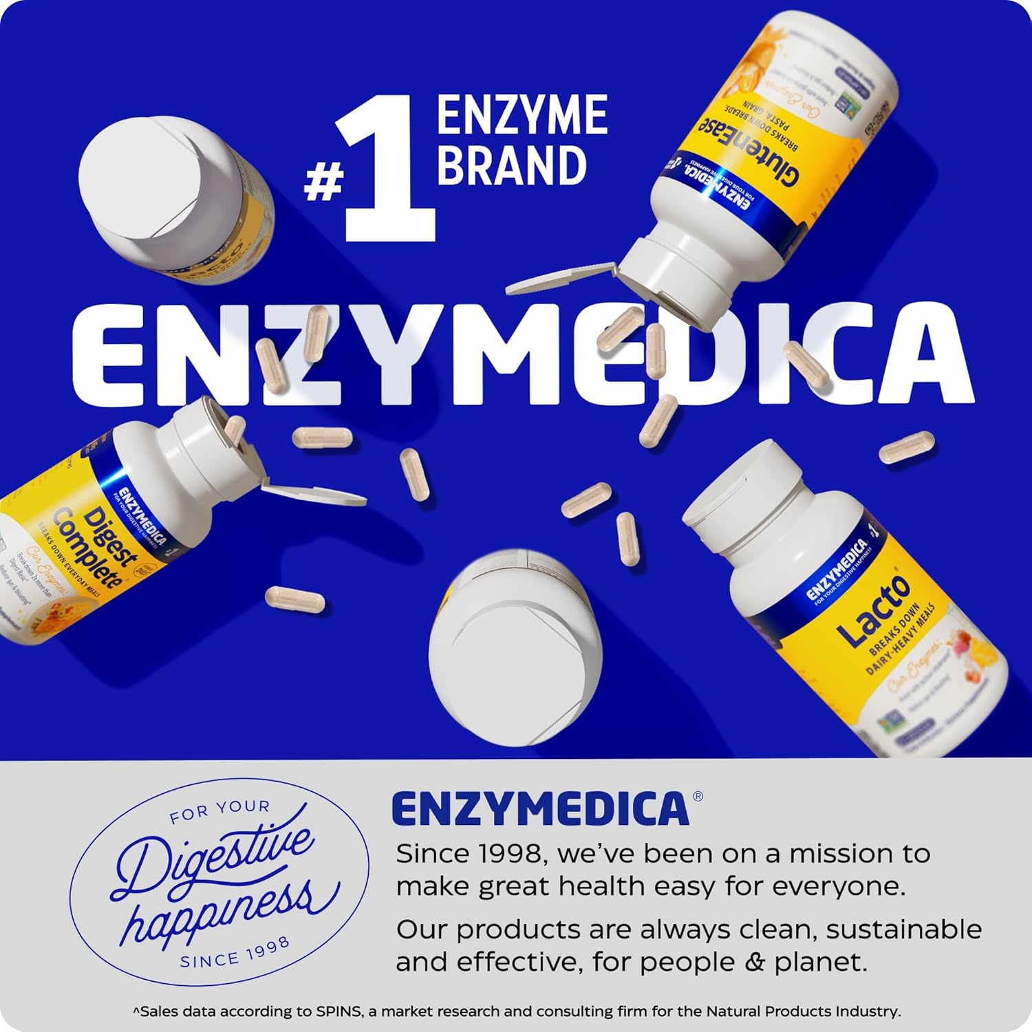 Enzymedica Lacto Digestive Enzymes for Men & Women - Lactose Intolerance Support Supplement with Lactase Enzyme, Breaks Down Dairy Heavy Meals, Helps Reduce Gas & Bloating, Gluten Free - 90 Caps - Image 9