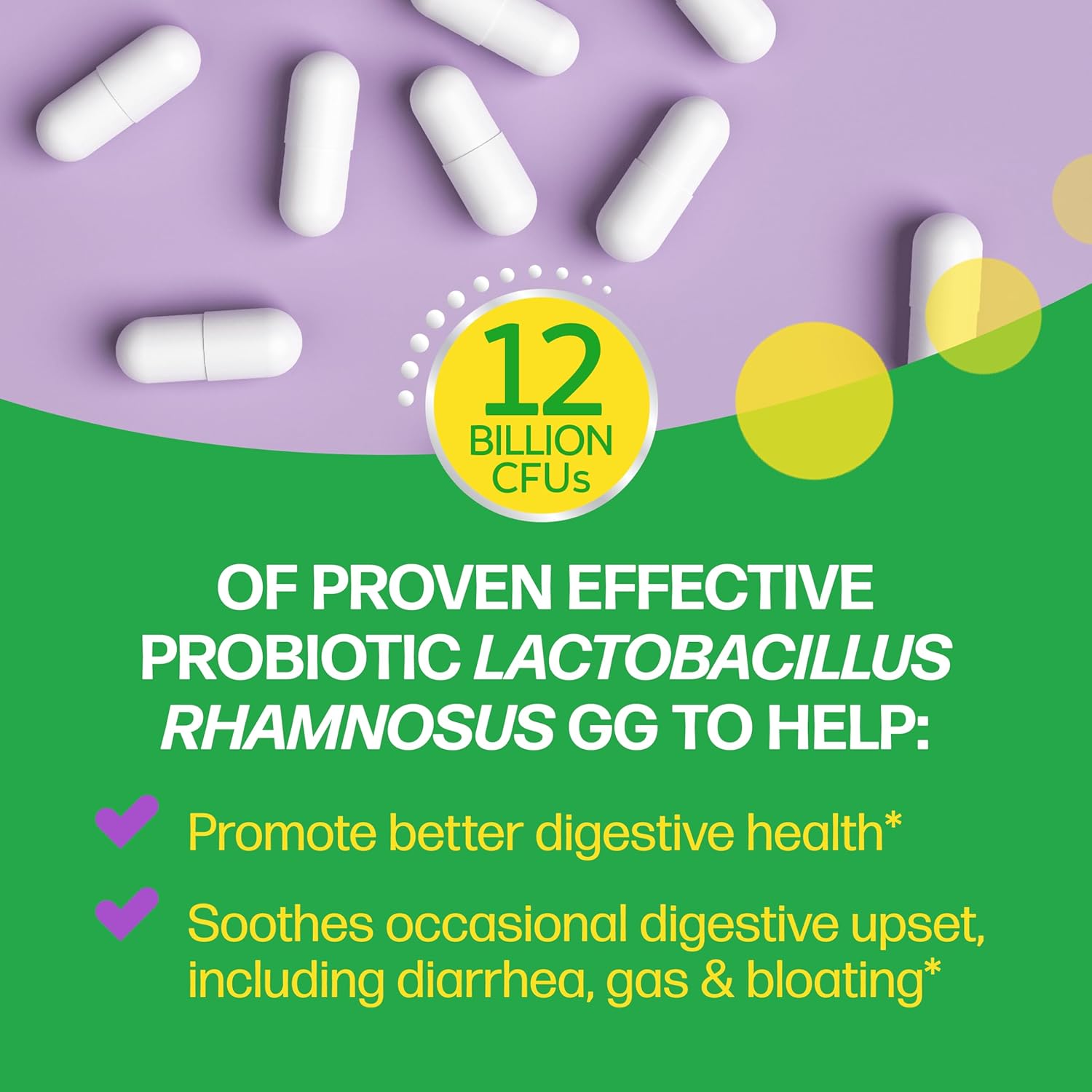 Culturelle Pro Strength Daily Probiotics For Digestive Health (2 Month Supply) with Prebiotics for Women & Men, Supports Occasional Diarrhea, Gas & Bloating, Gluten & Soy Free, 60 Count - Image 3