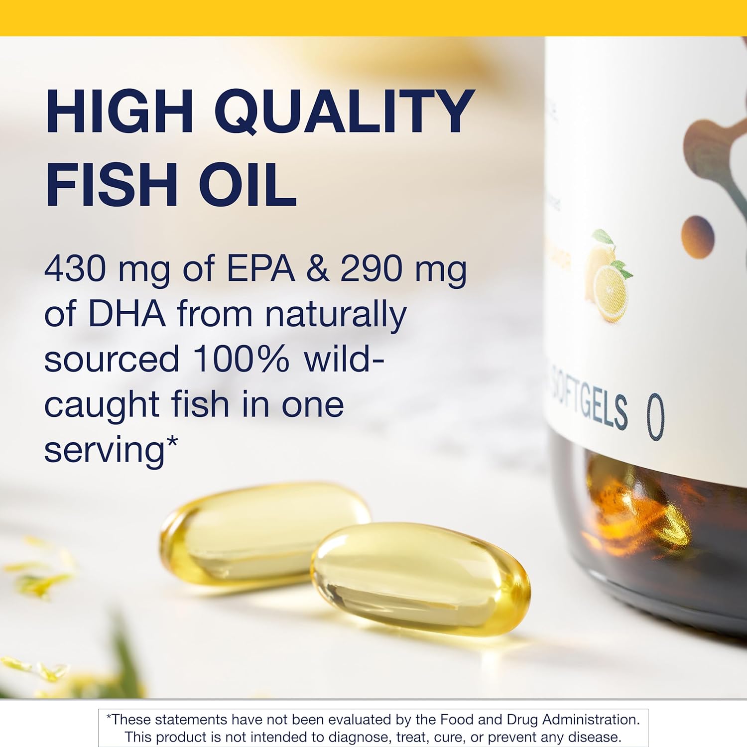 Metagenics OmegaGenics Fish Oil EPA-DHA 720 mg - High Potency Omega-3 Supplement* - Supports Heart, Joint, Brain & Immune Health* - Sustainably Sourced, Purity-Tested Fish Oil - 240 Softgels - Image 3