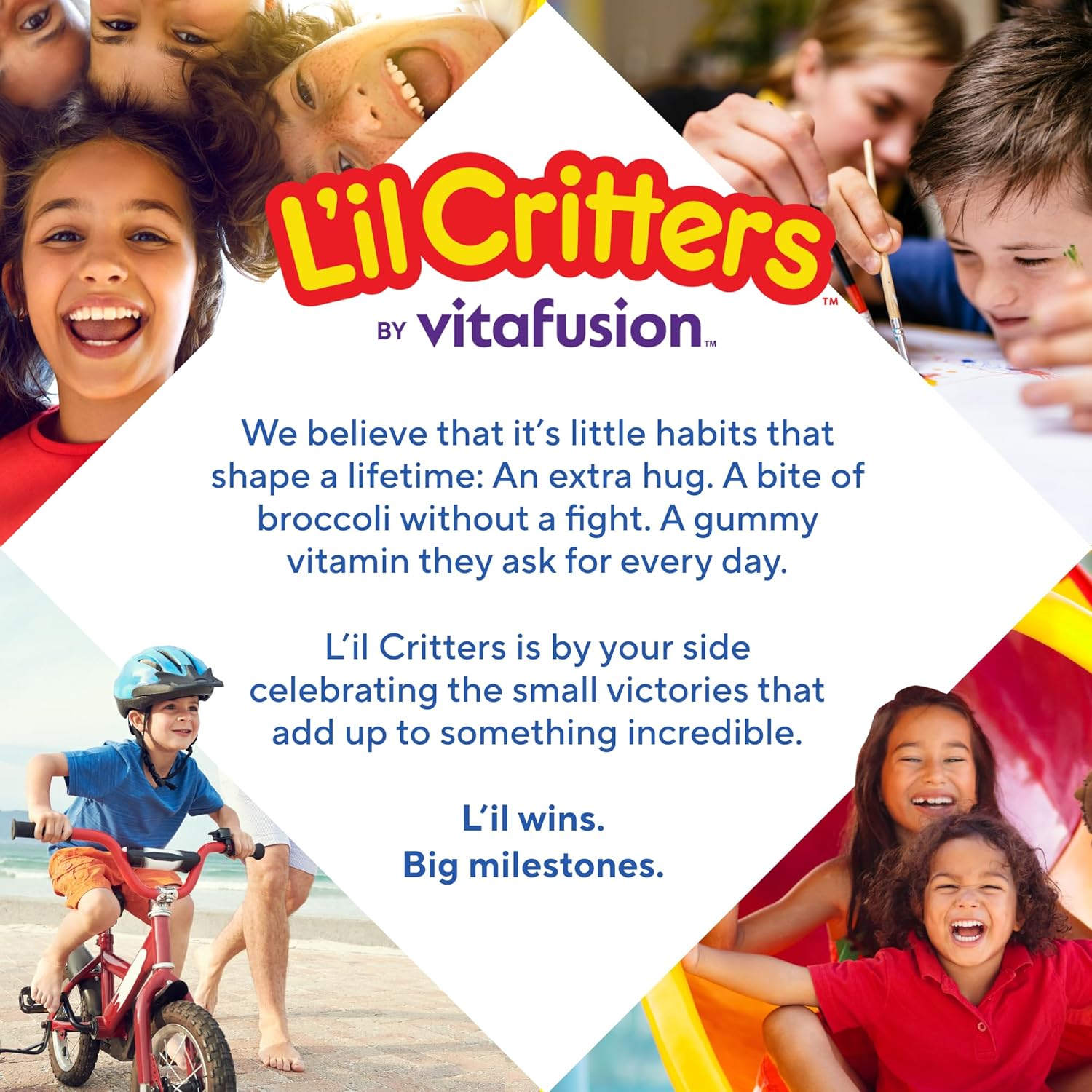 L’il Critters Gummy Vites Daily Gummy Multivitamin for Kids, Vitamin C, D3 for Immune Support Cherry, Strawberry, Orange, Pineapple and Blueberry Flavors, 70 Count Gummies - Image 7