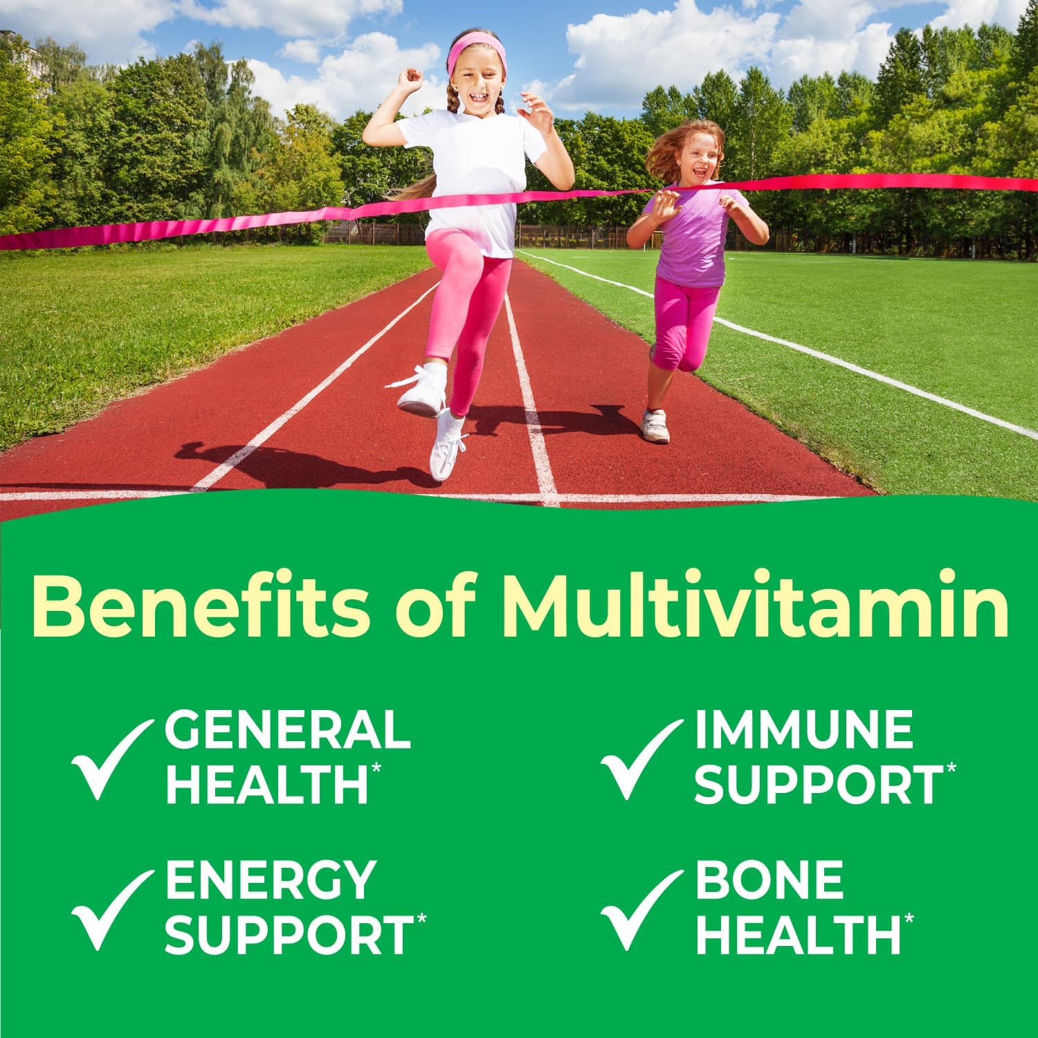 Kids Multivitamin with Iron & Minerals Chewable Tablets - Mixed Fruit Flavor - Vegetarian, GMO-Free, Nut Free - Dietary Supplement - Digestive Support for Children - 120 Chewables - Image 4