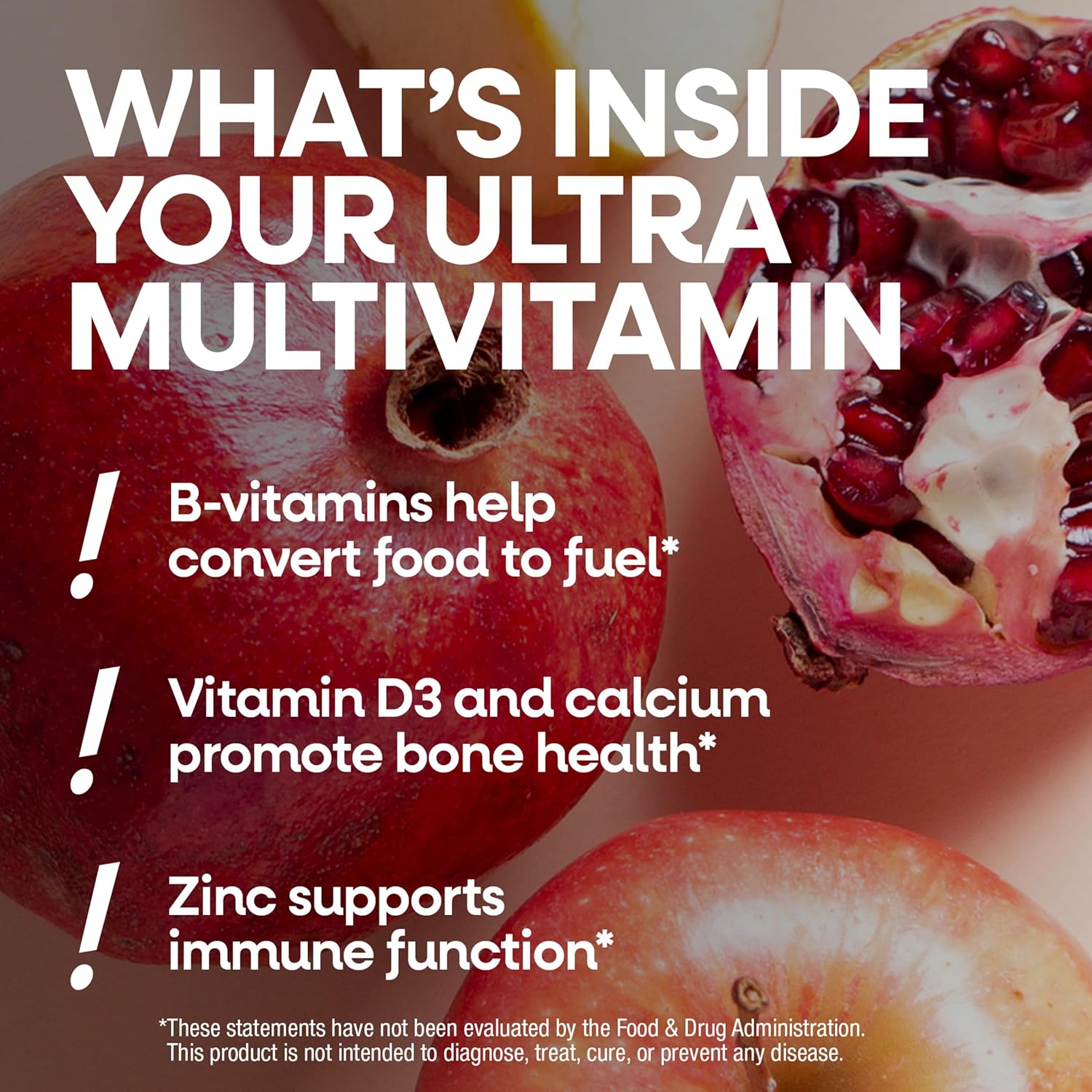 Nature's Way Alive! Ultra Potency Multivitamin for Women 50 Plus, Complete High Potency Formula with Vitamin D3, C, E, Methylated B12, Supports, Heart, Brain, and Bone Health*, 60 Tablets - Image 6