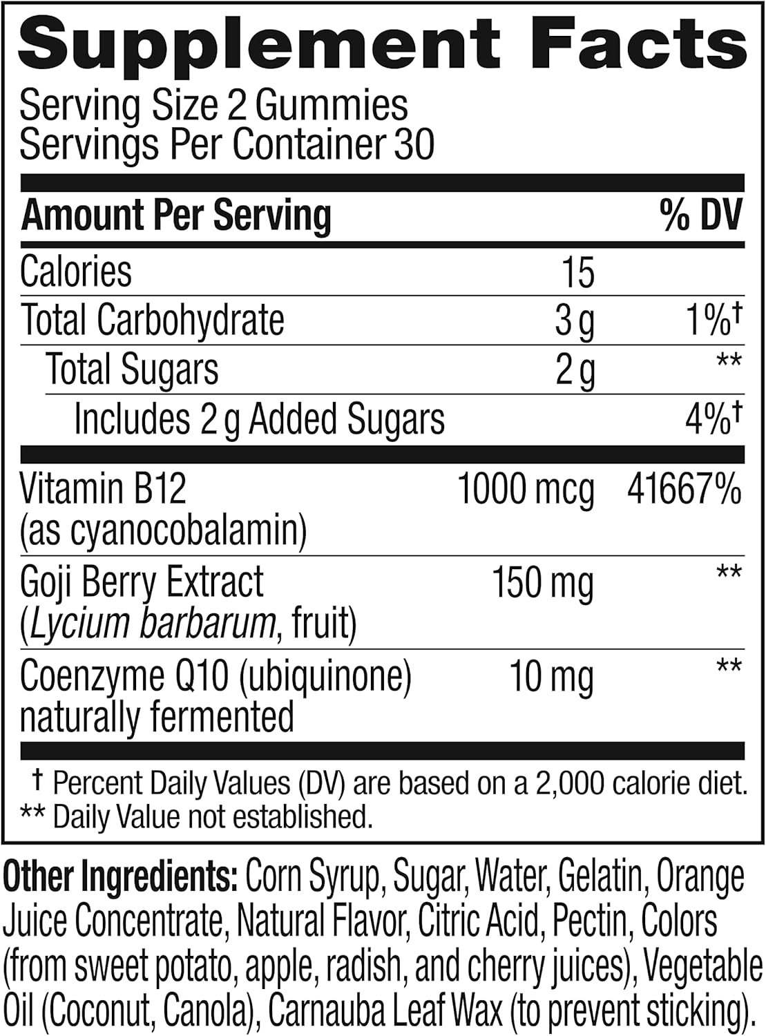 OLLY Extra Strength Daily Energy Gummy, Caffeine Free Cellular Energy Production,* 1000 mcg Vitamin B12, CoQ10, Goji Berry, Adult Chewable Supplement, Berry Yuzu Flavored, 30 Day Supply - 60 Count - Image 7